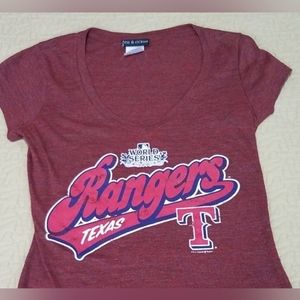 Texas Rangers T Shirt L